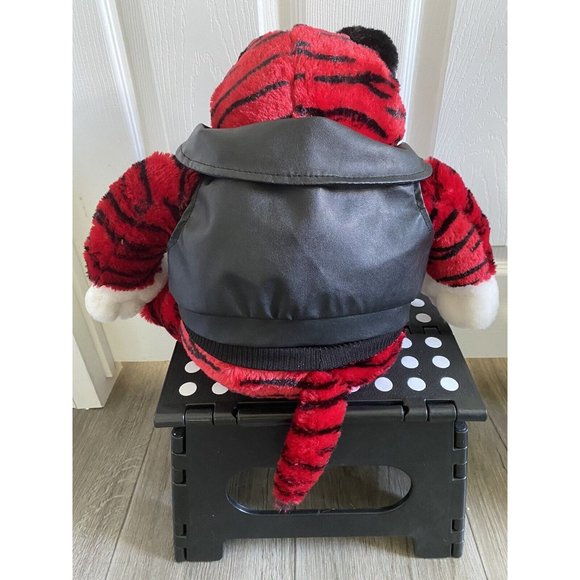 Dan Dee Collectors Choice Red Tiger 19 in. Plush Faux Leather Jacket Valentines - Picture 2 of 5
